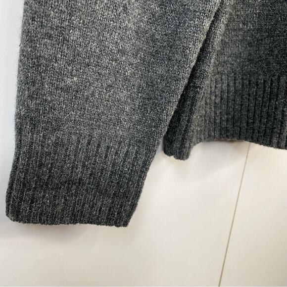 Telluride Clothing Fair-Isle Full Zip Cardigan Wool Blend Charcoal Gray Medium - Picture 7 of 13